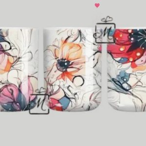 Alcohol Ink Floral Mug